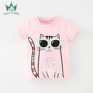 Children Summer Cotton T-Shirt Light Blue Round Neck — feature 8