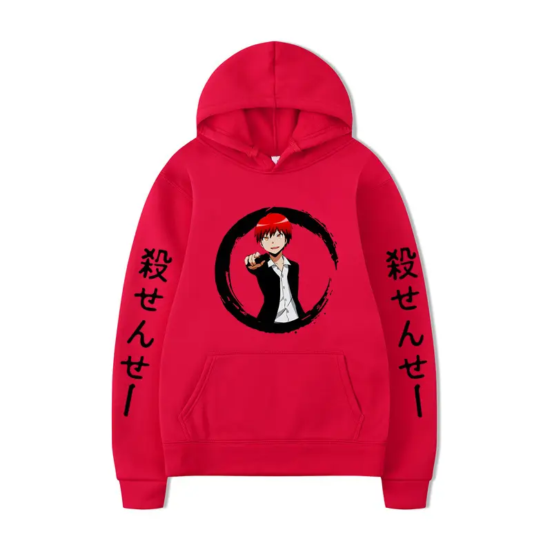 Japanese Anime Hoodie Green 2D Printed Loose Fit - Image 34