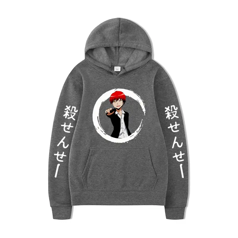 Japanese Anime Hoodie Green 2D Printed Loose Fit - Image 35