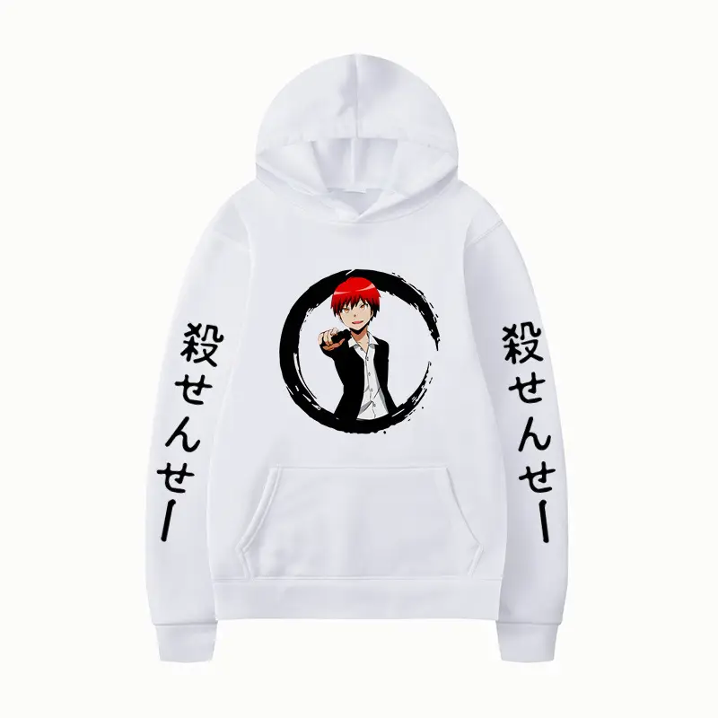 Japanese Anime Hoodie Green 2D Printed Loose Fit - Image 37