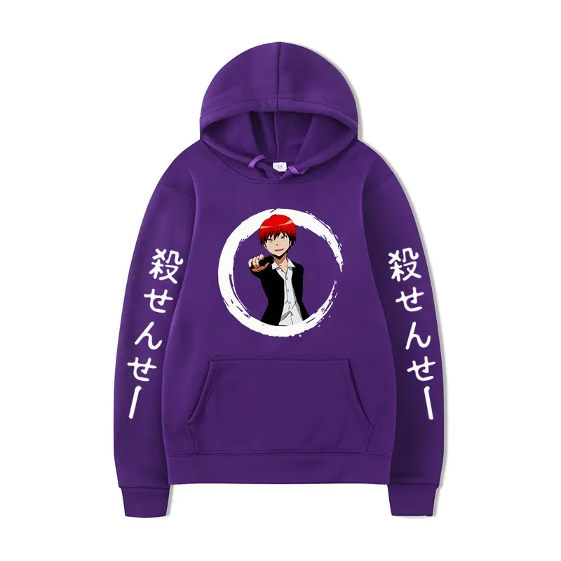 Japanese Anime Hoodie Green 2D Printed Loose Fit - Image 11