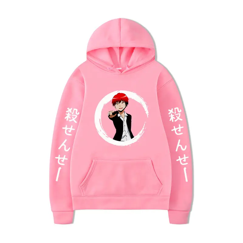 Japanese Anime Hoodie Green 2D Printed Loose Fit - Image 18