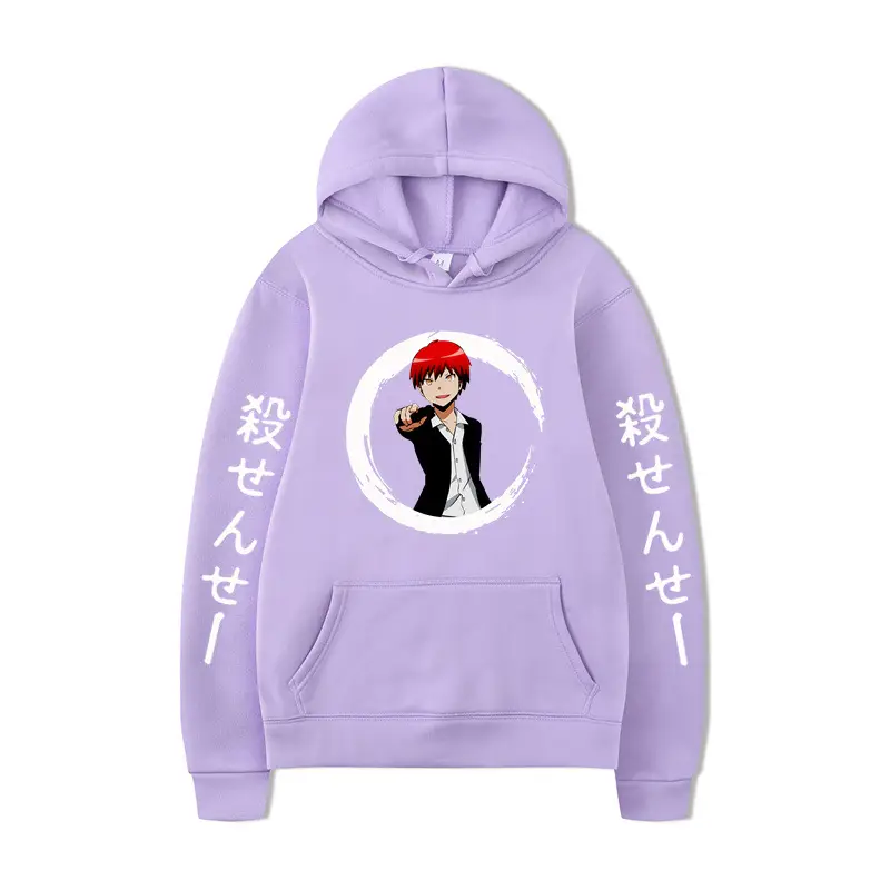 Japanese Anime Hoodie Green 2D Printed Loose Fit - Image 30
