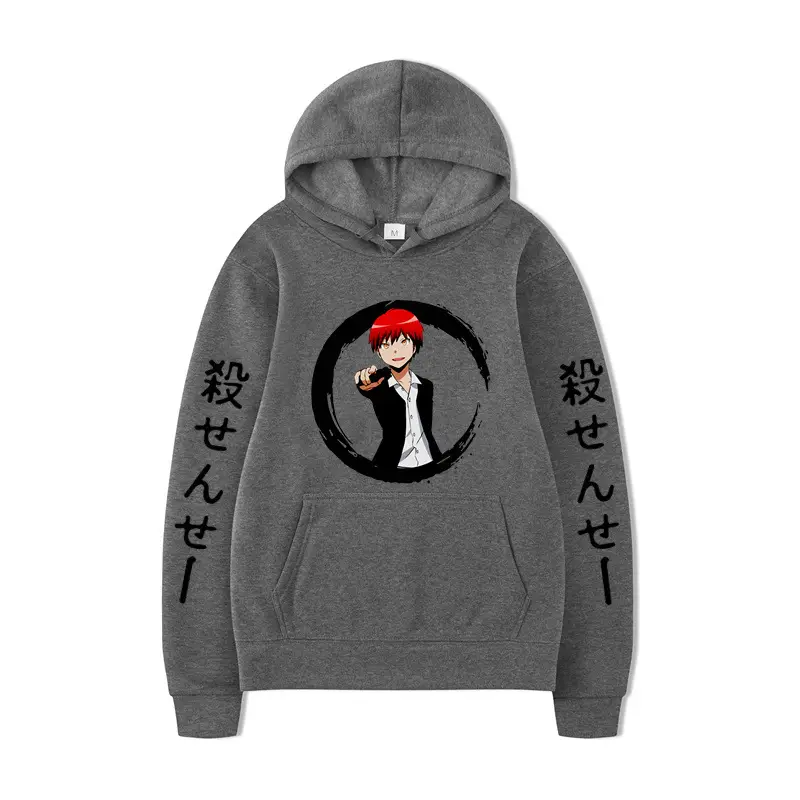 Japanese Anime Hoodie Green 2D Printed Loose Fit - Image 5