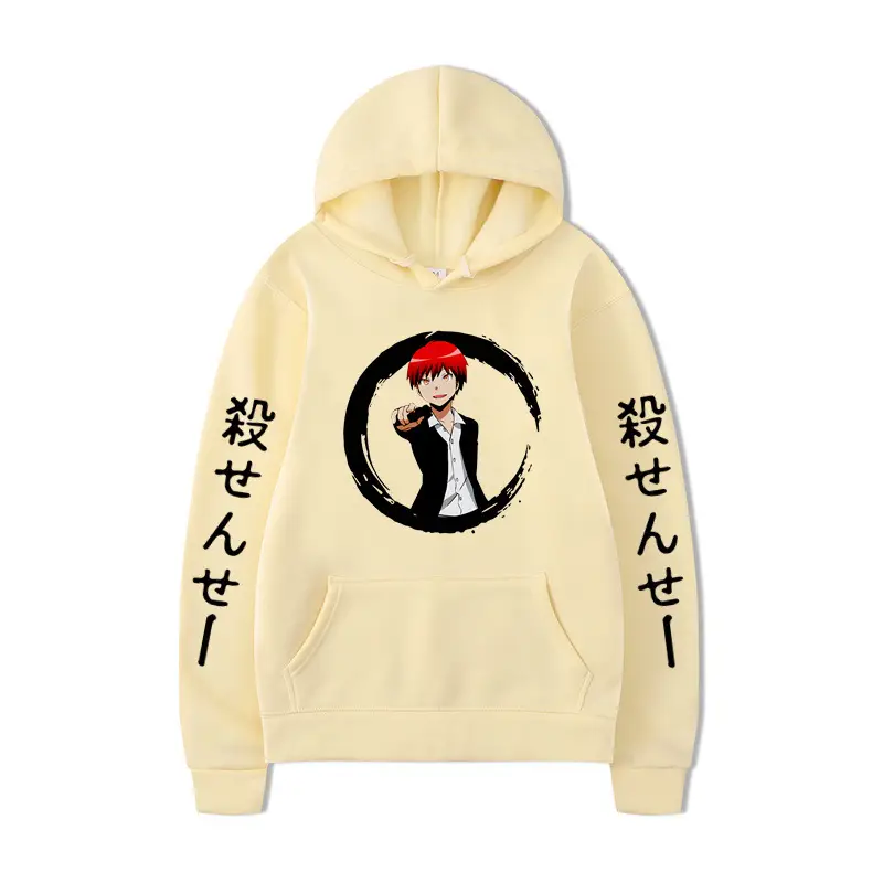 Japanese Anime Hoodie Green 2D Printed Loose Fit - Image 9
