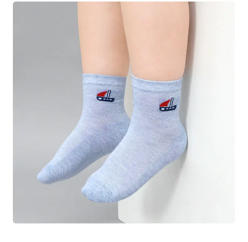 Children's Cotton Summer Socks Boneless Breathable 5 Pairs — feature 17