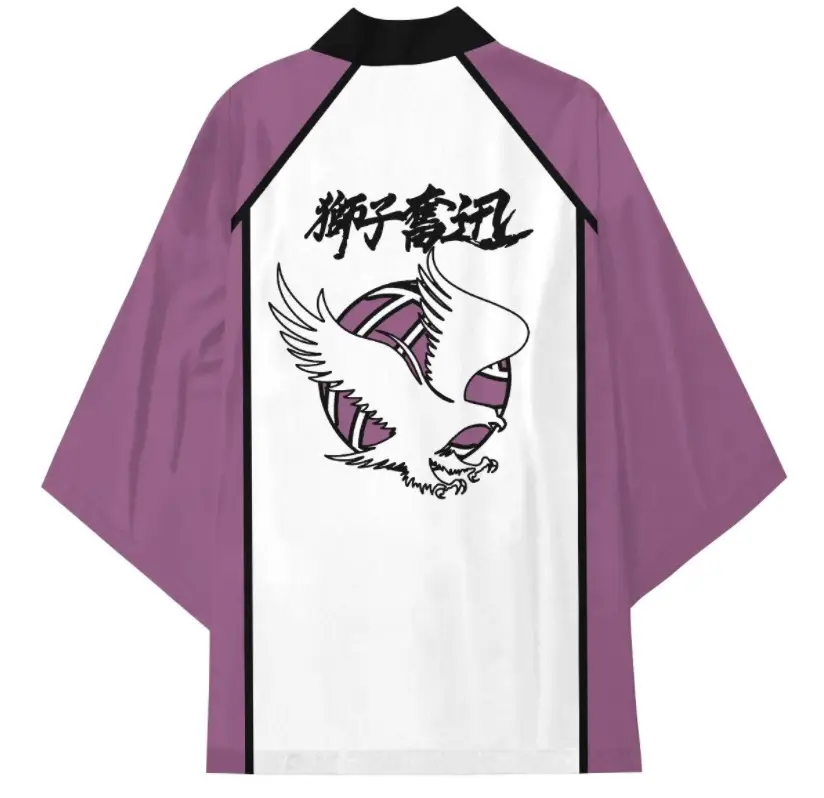 Kids Volleyball Kimono Pajamas Black White Set — feature 18