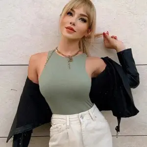 Women's Sleeveless Strapless Jersey Body Suit Solid Color - Image 2