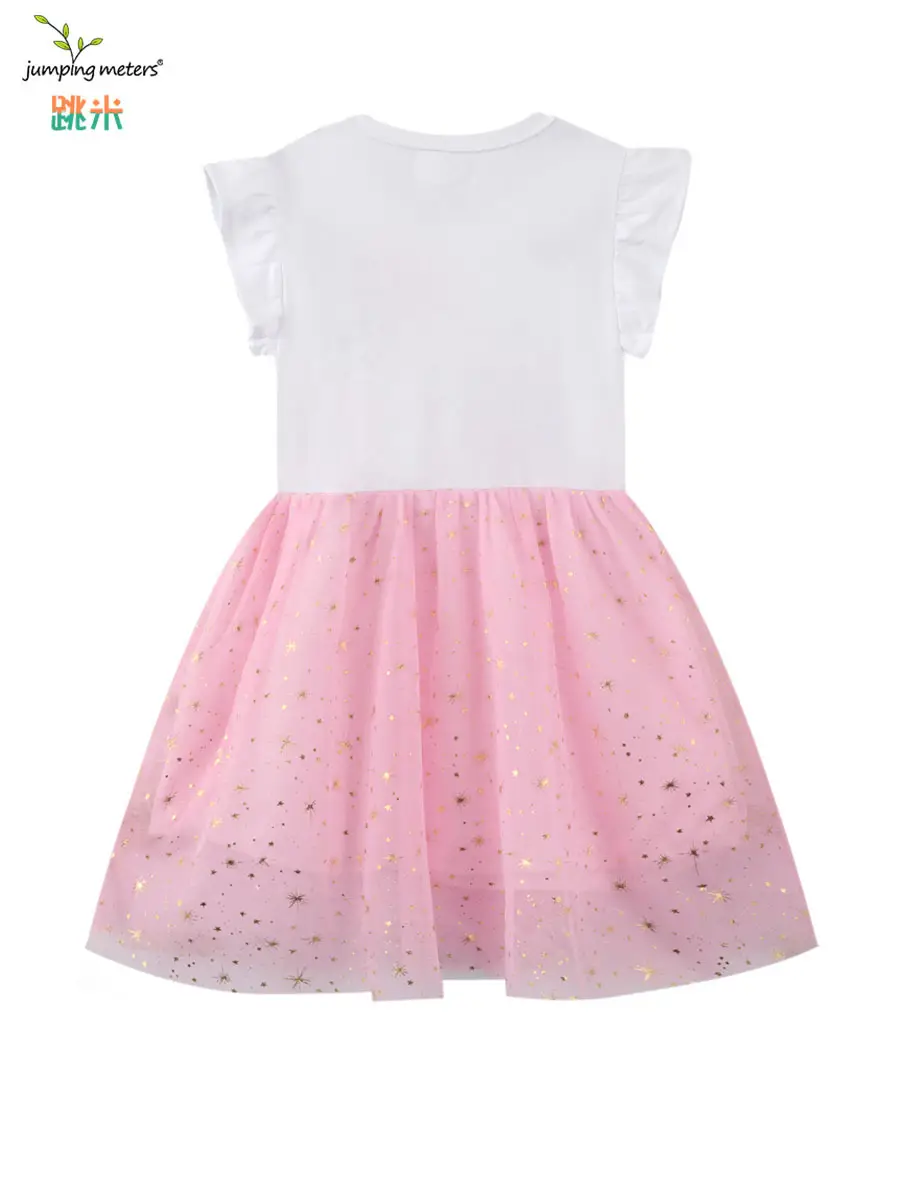 Girls Pink Fluffy Skirt Dress 2025 Summer - Image 5