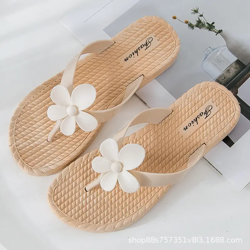 Women's Pink Floral Korean Sandals All Season Comfortable