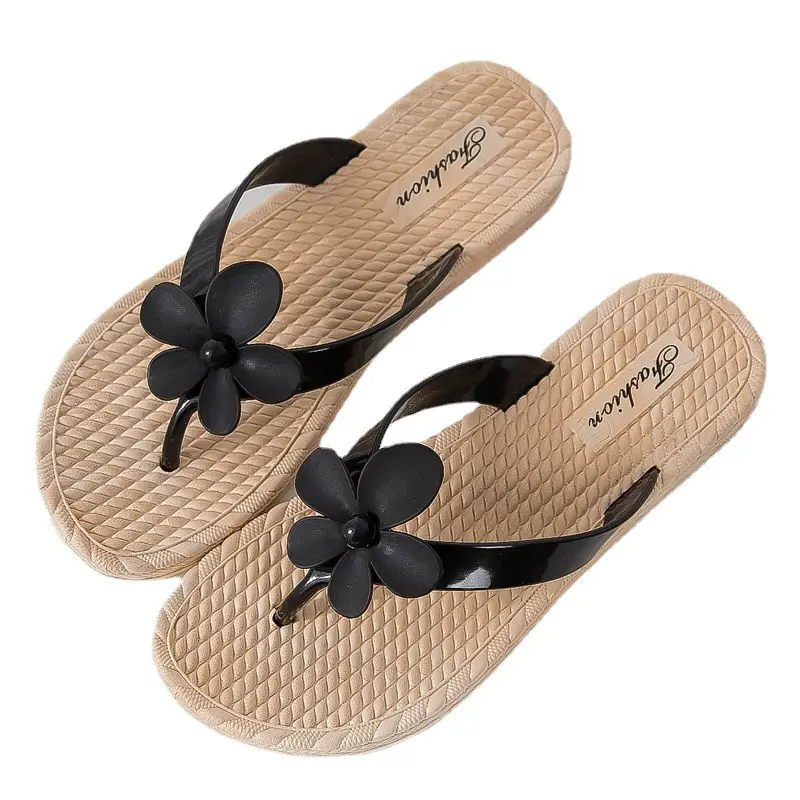 Women's Pink Floral Korean Sandals All Season Comfortable