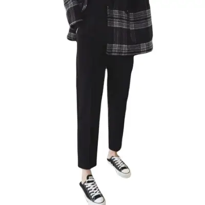 Women Woolen Carrot Pants Spring Autumn 2025 Beige - Image 8