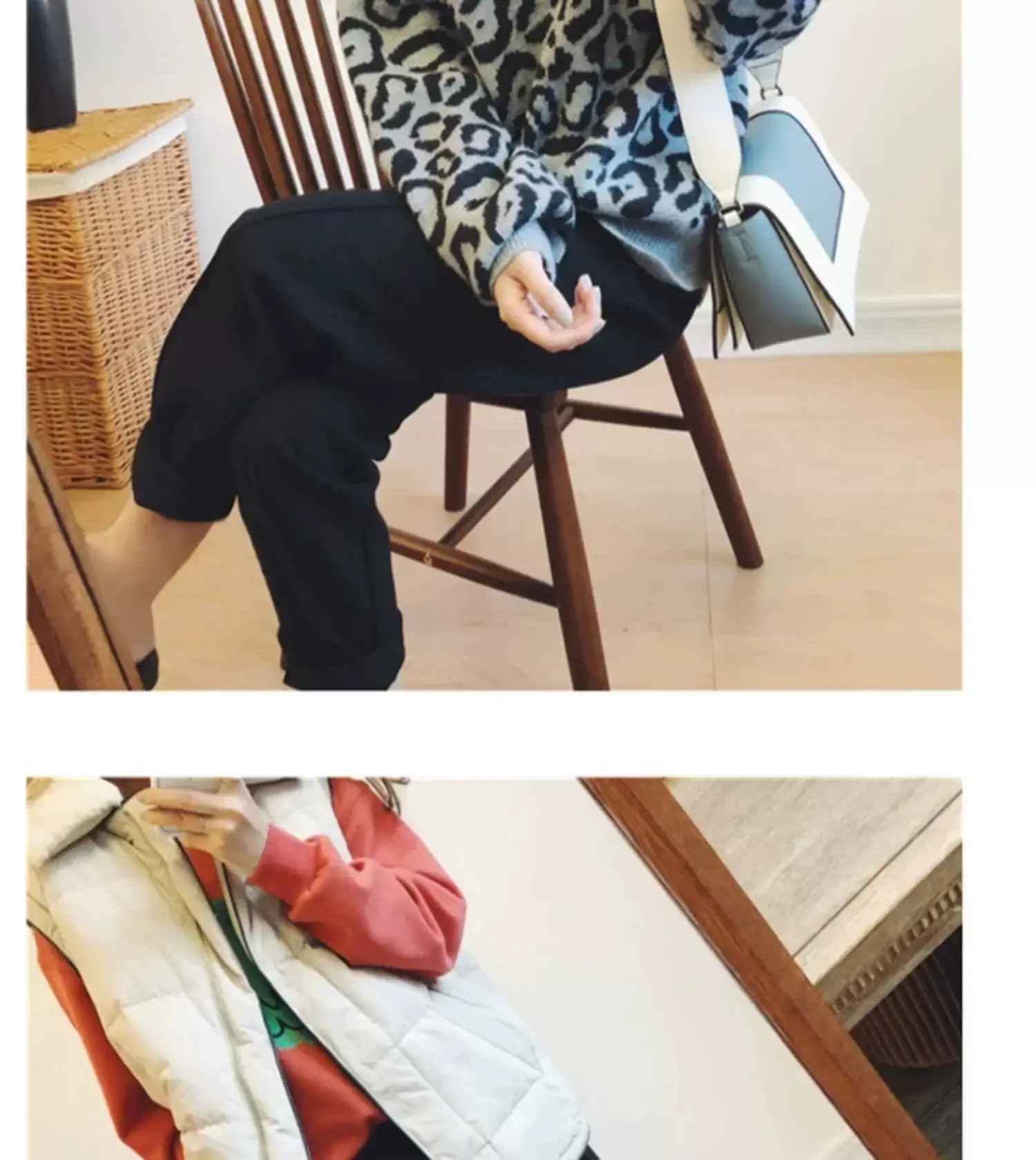 Women Woolen Carrot Pants Spring Autumn 2025 Beige — feature 12