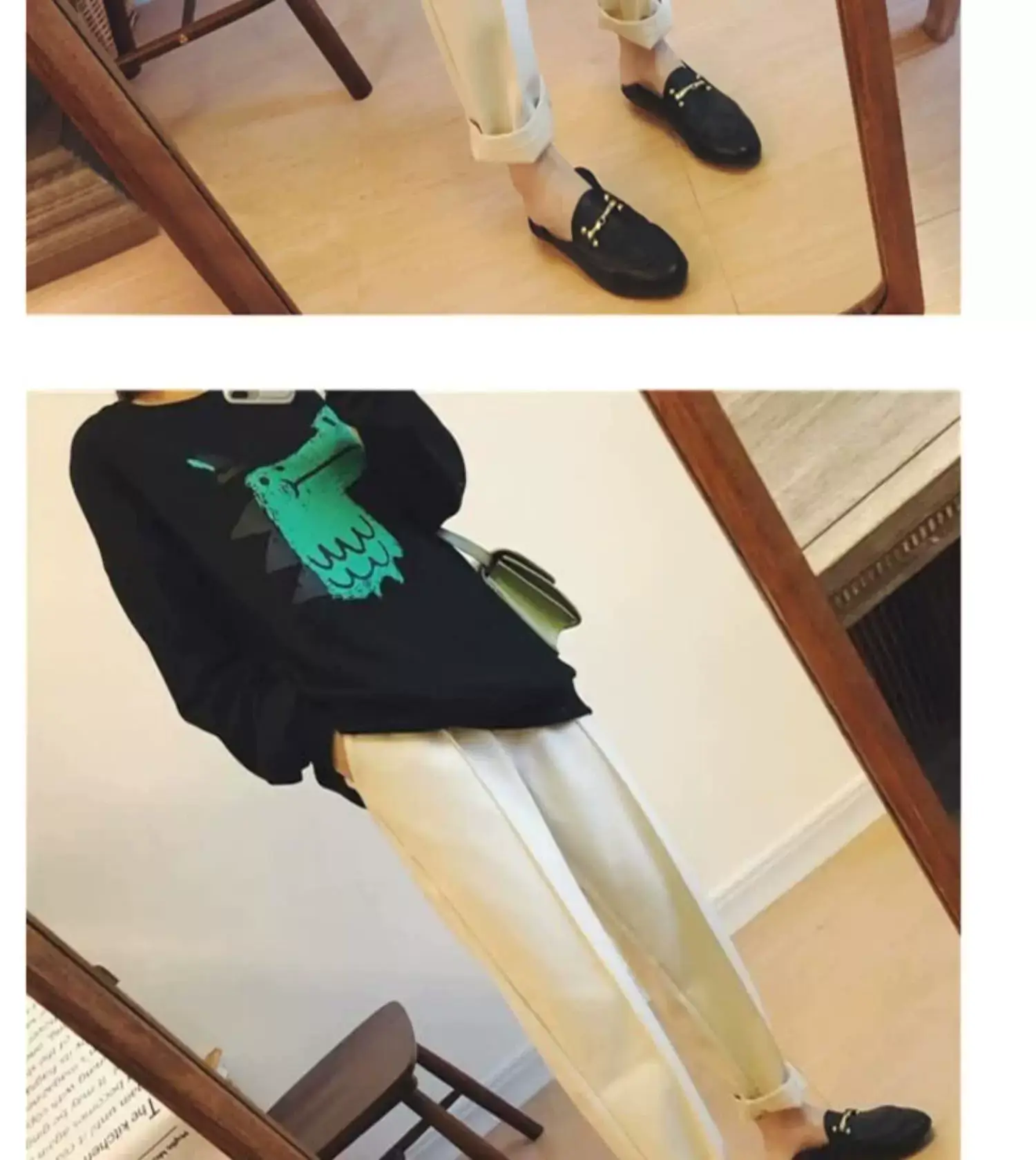 Women Woolen Carrot Pants Spring Autumn 2025 Beige — feature 16