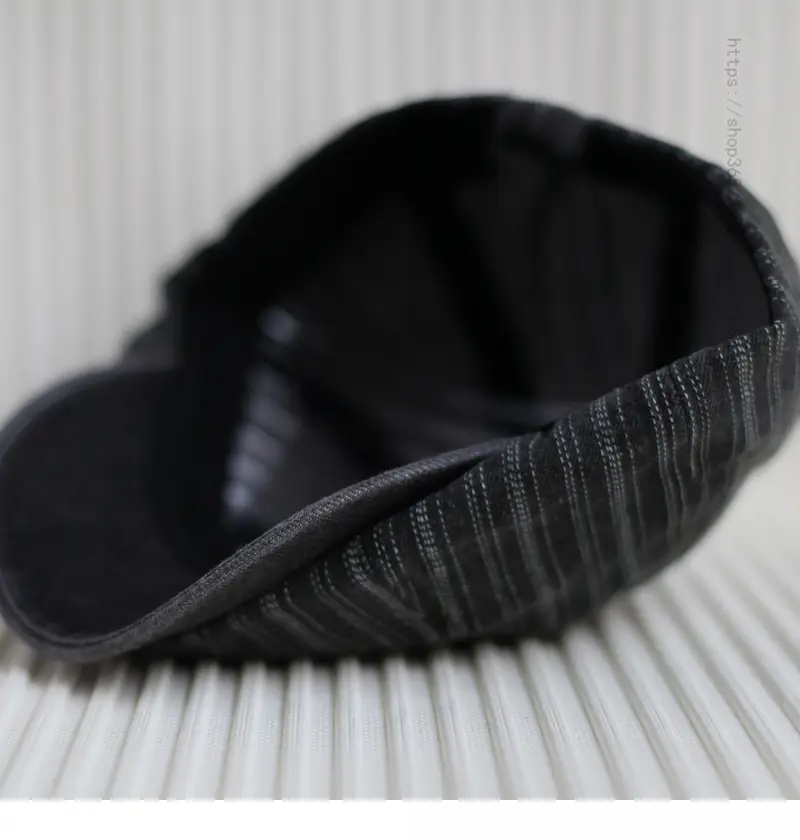 Men's Blue Striped Octagonal Cap Retro Japanese Fashion — feature 6