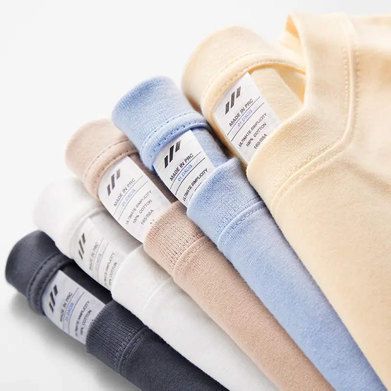 Women Navy Cotton T-Shirt Casual Round Neck 230g - Image 28