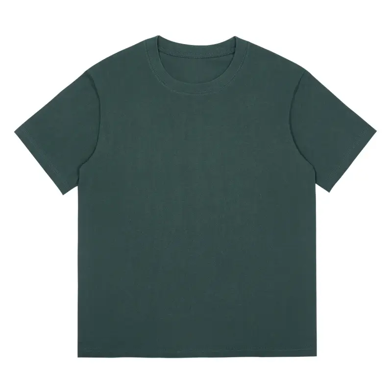 Women Navy Cotton T-Shirt Casual Round Neck 230g - Image 15
