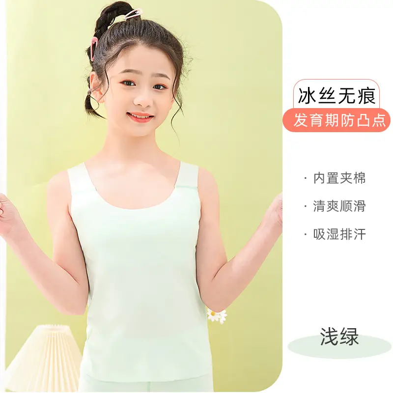 Girls' Pink Anti-Bump Underwear Modal Long - Image 2