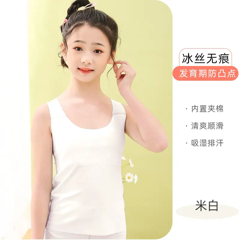Girls' Pink Anti-Bump Underwear Modal Long - Image 3
