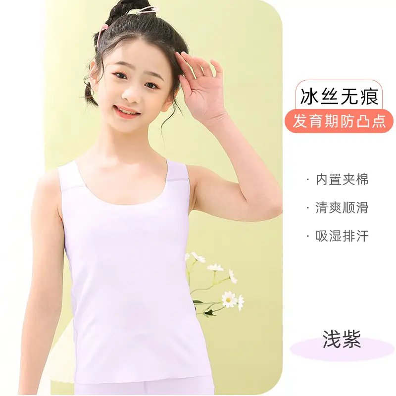 Girls' Pink Anti-Bump Underwear Modal Long - Image 4