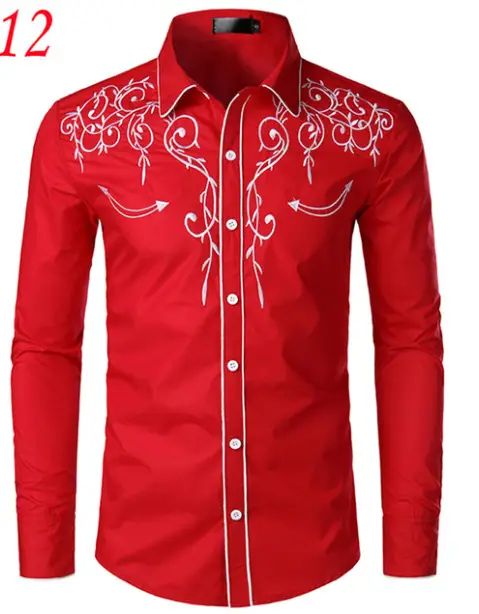 Men 3D Geometric Print Long Sleeve Shirt Black Gold - Image 31