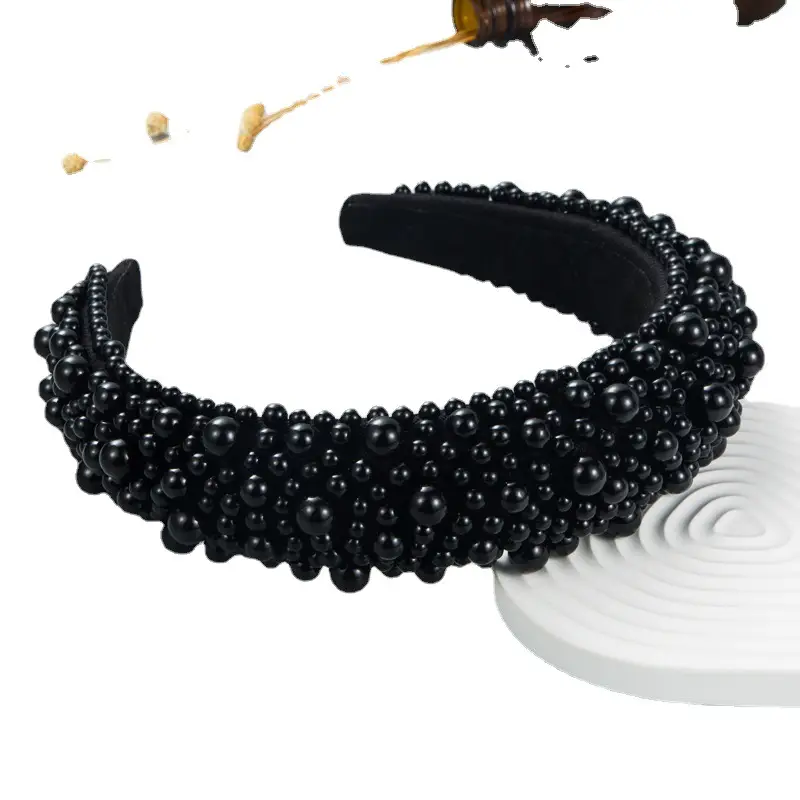 Golden Pearl Hairband for Women's Hair Accessories