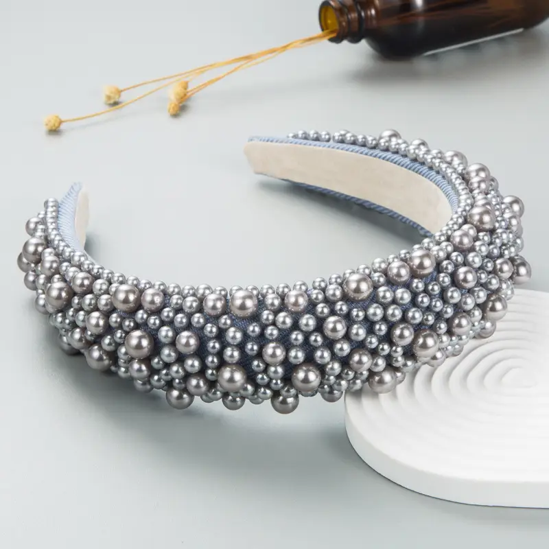 Golden Pearl Hairband for Women's Hair Accessories