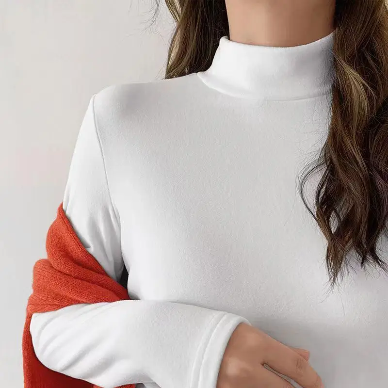 Women Cross Border Half Turtleneck Top Ins Korean Style - Image 7