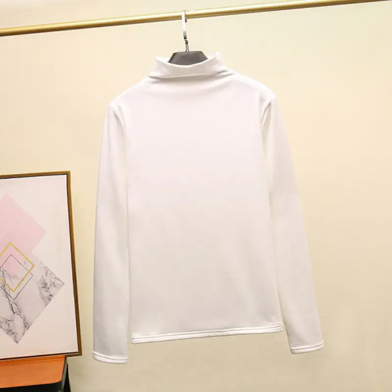 Women Cross Border Half Turtleneck Top Ins Korean Style - Image 3
