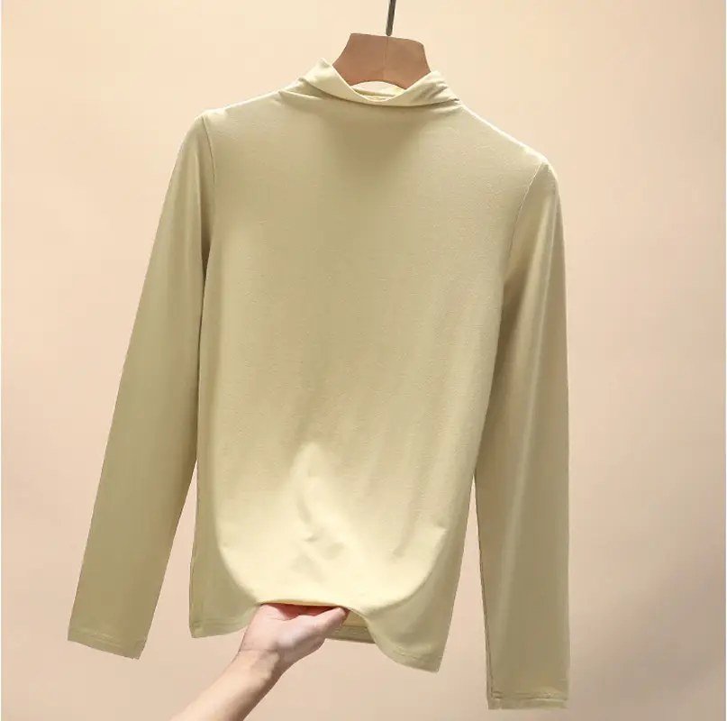 Women Cross Border Half Turtleneck Top Ins Korean Style - Image 5