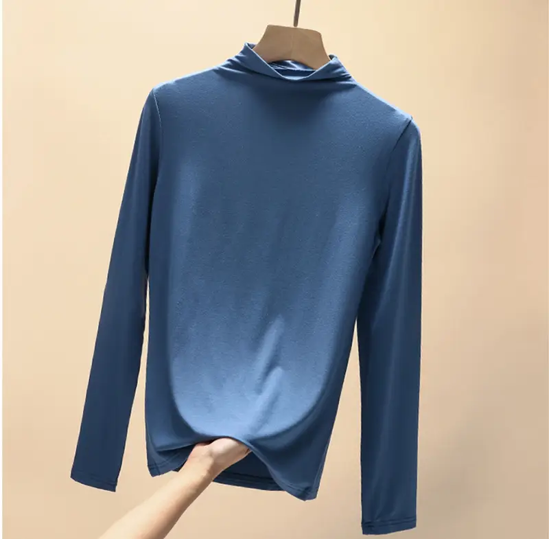 Women Cross Border Half Turtleneck Top Ins Korean Style - Image 6