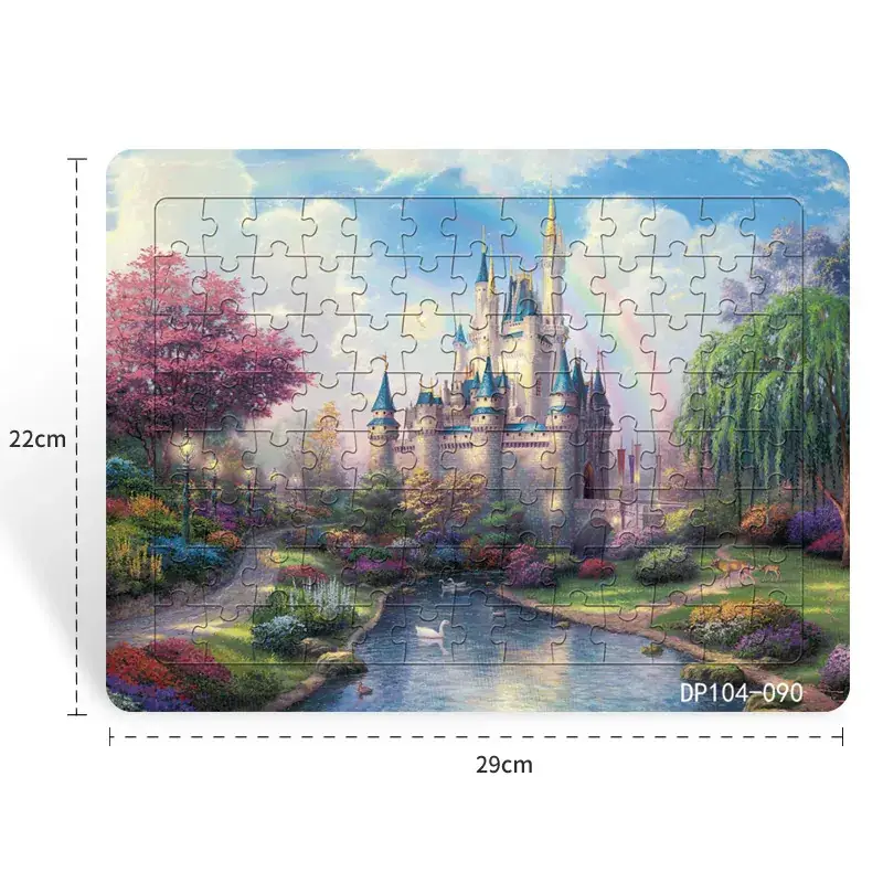 Dinosaur Paper Plate Puzzle 104 Pieces for Boys Girls 6-9 Years