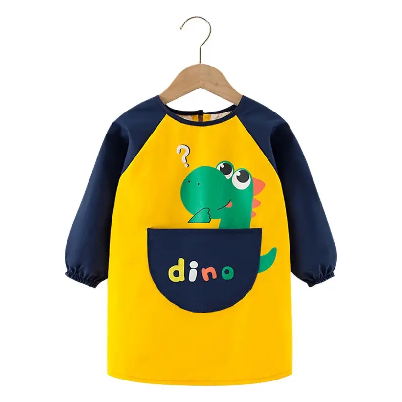 Baby Apron Boy's Mid-Length Waterproof Oil-Proof