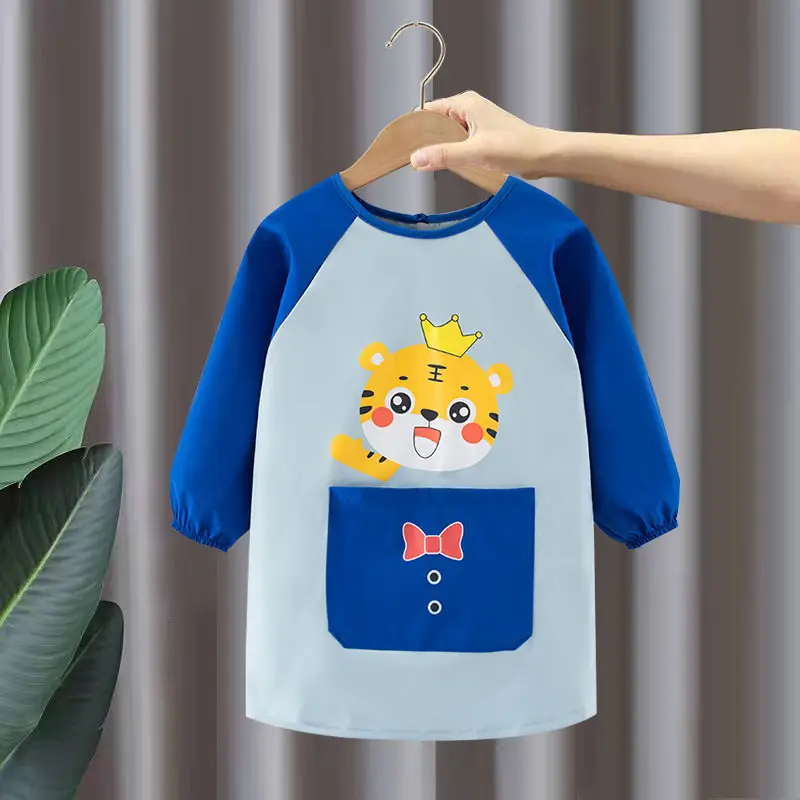 Baby Apron Boy's Mid-Length Waterproof Oil-Proof - Image 6