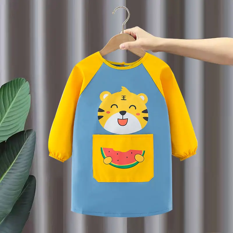 Baby Apron Boy's Mid-Length Waterproof Oil-Proof - Image 11