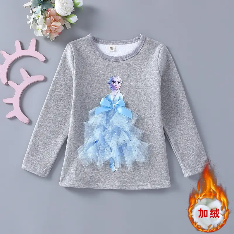 Girls Frozen Aisha Short Sleeve Cotton T-Shirt Pink - Image 4