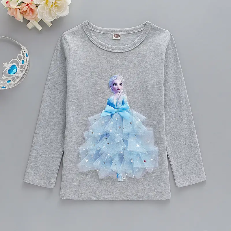 Girls Frozen Aisha Short Sleeve Cotton T-Shirt Pink - Image 8
