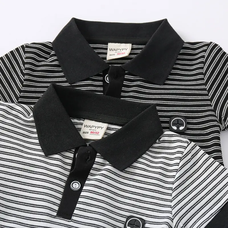 Children Striped Polo Shirt 2025 Summer Drop Shipping - Image 5