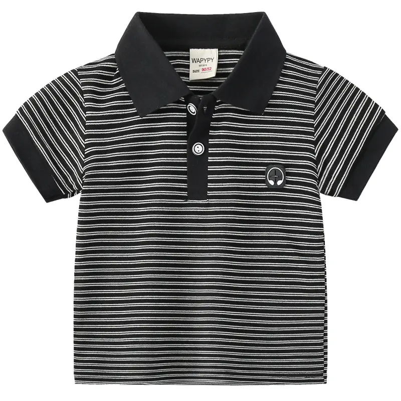 Children Striped Polo Shirt 2025 Summer Drop Shipping - Image 6
