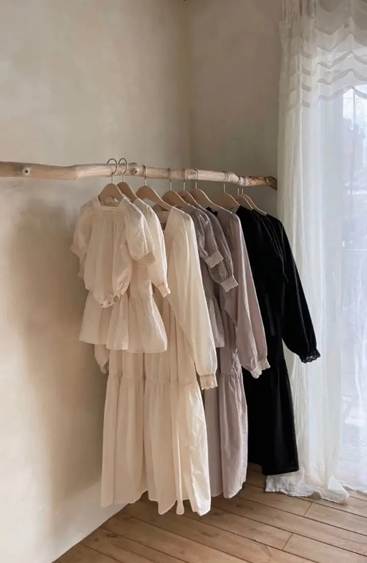 Girls Lace Collar Puff Sleeve Dress Autumn Korean Style — feature 16