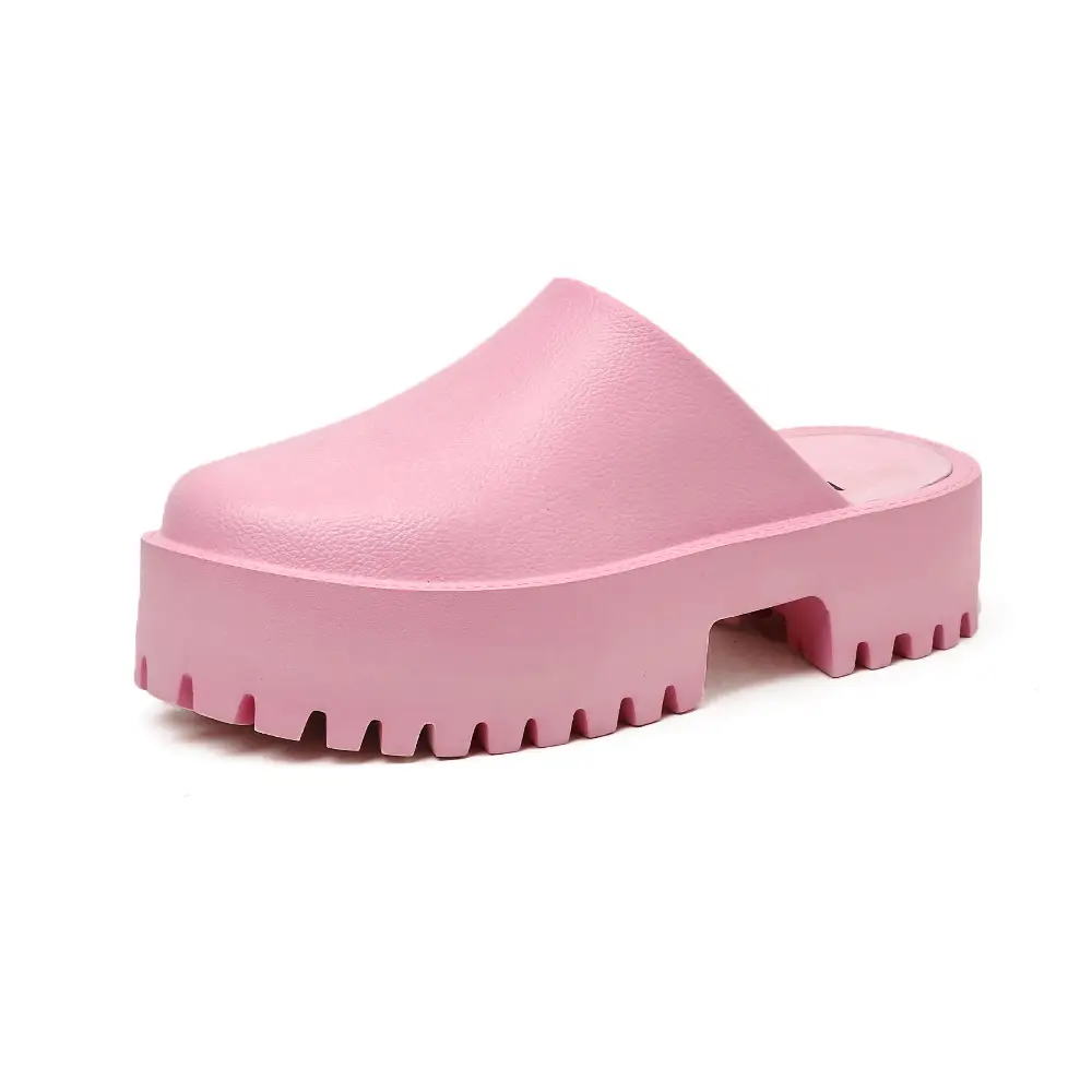 Women's Korean Style Thick Heeled Sandals Orange