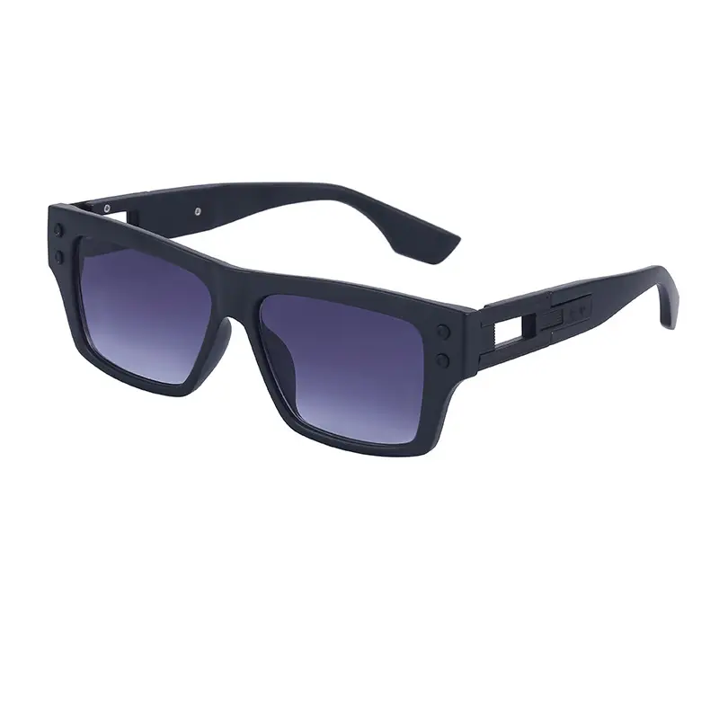 Men European Square Frame Sunglasses with Dark Tint