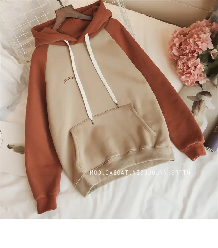 2022 Korean Style Velvet Hooded Sweatshirt Women — feature 10