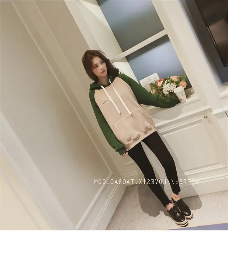 2022 Korean Style Velvet Hooded Sweatshirt Women — feature 13