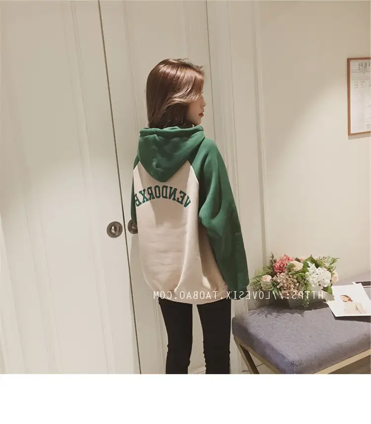 2022 Korean Style Velvet Hooded Sweatshirt Women — feature 17