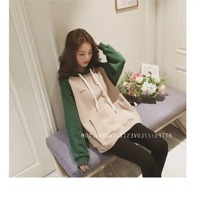 2022 Korean Style Velvet Hooded Sweatshirt Women — feature 18
