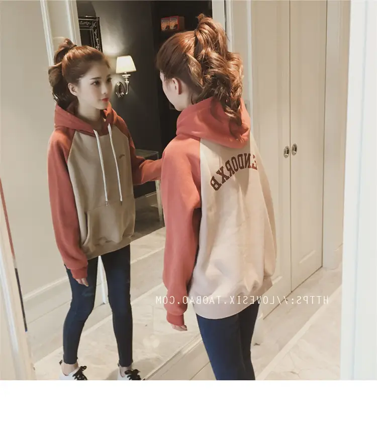 2022 Korean Style Velvet Hooded Sweatshirt Women — feature 24