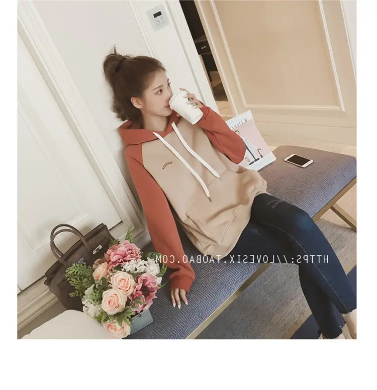 2022 Korean Style Velvet Hooded Sweatshirt Women — feature 25