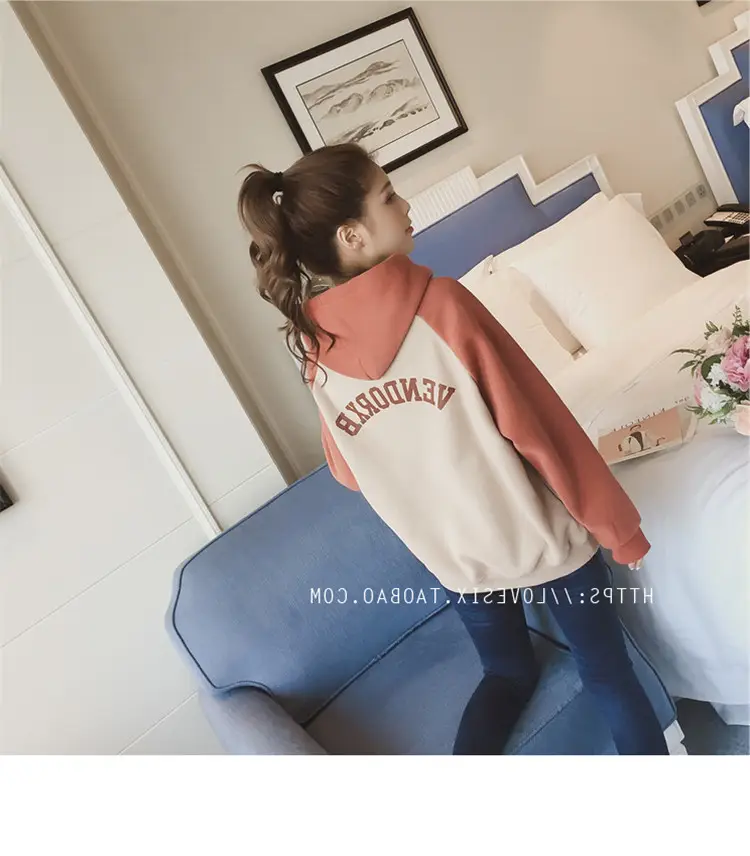 2022 Korean Style Velvet Hooded Sweatshirt Women — feature 6