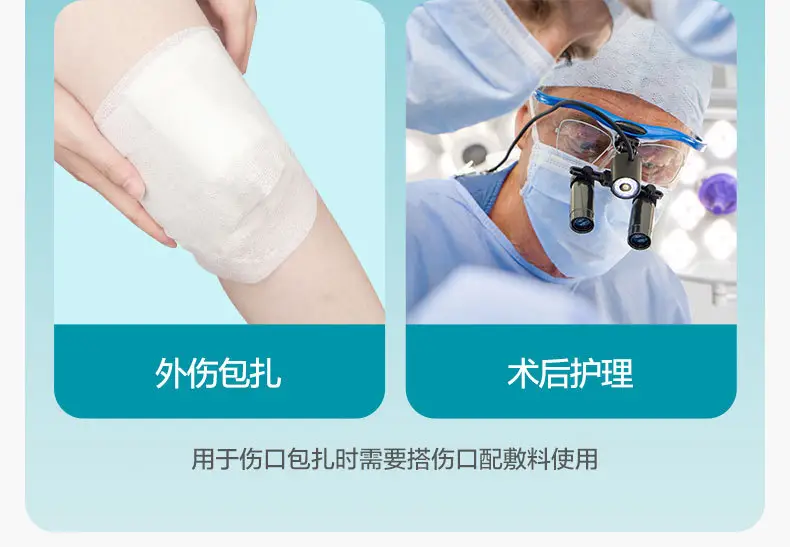 Winner Robust Medical-Grade Gauze Bandage All-Cotton Absorbent Dressing Wound Dressing Strips 2 Rolls/Bag — feature 5